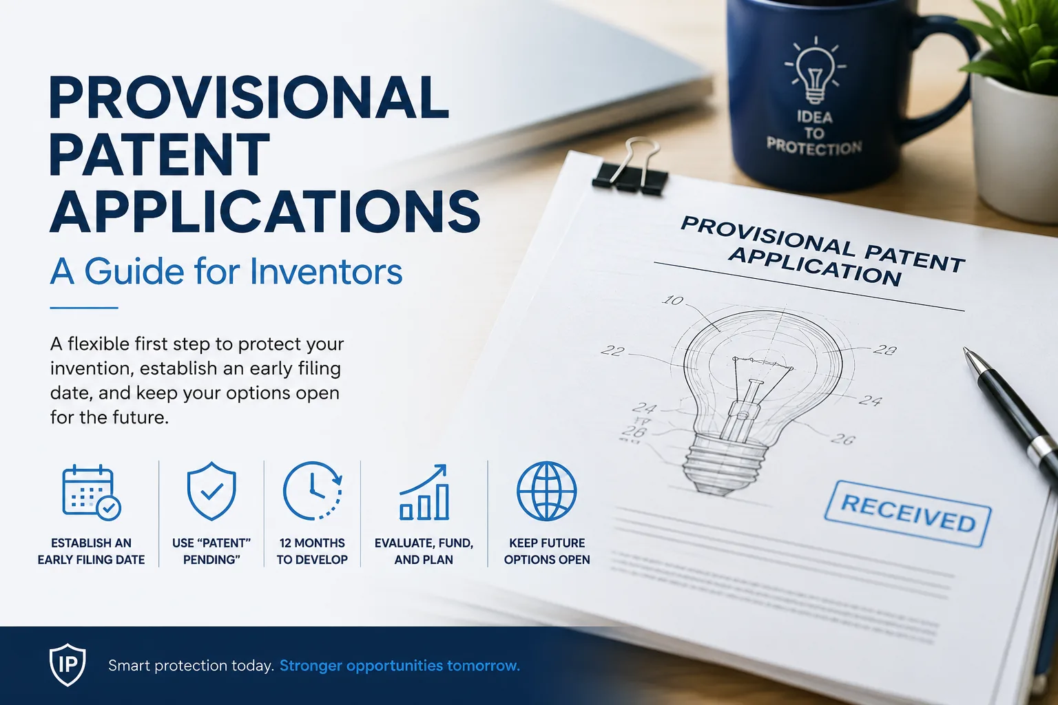 Provisional Patent Application guide hero illustration
