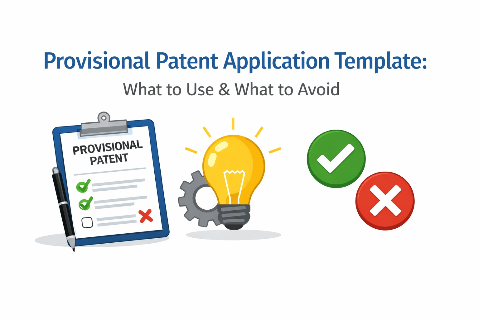 Provisional Patent Application Template: What to Use (and What to Avoid)